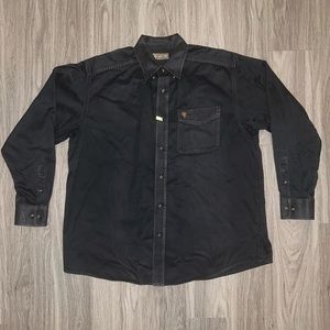 Ariat Button Down Black size XL
